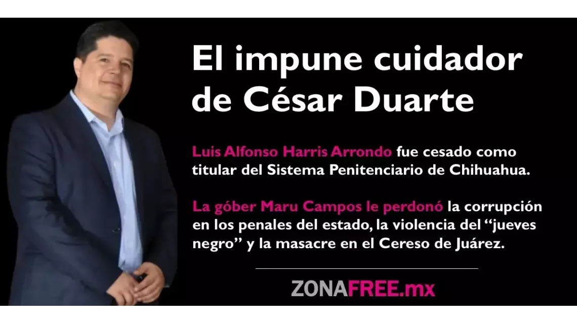 Maru Campos otorga impunidad al cuidador de César Duarte